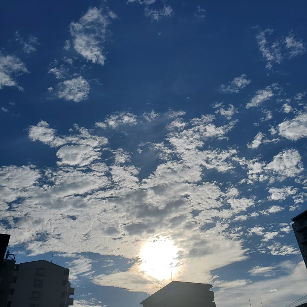 快晴　梅雨明け　東京の空